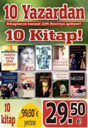 10 Yazardan 10 KitapAhmet Ümit, Hasan Cemal, Mehmet Ali Birand, Aziz Nesin