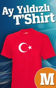 Ay Yıldız Baskılı T-Shirt (M)