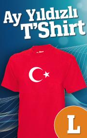 Ay Yıldız Baskılı T-Shirt (L)