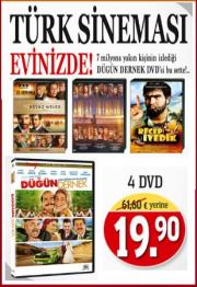 
Türk Sinemasi Evinizde -
Düğün Dernek DVD'si bu Sette! -
(4 DVD birarada)

