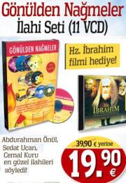 Gönülden Nagmeler SetiHz. Ibrahim Filmi Hediye(11 VCD + 1 Film Birlikte)En Güzel Ilahiler