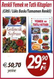 Renkli Yemek ve Tatlı Kitabı Seti (2 Kitap Birarada) Türk Mutfağının En Seçkin Yemek Tarifleri