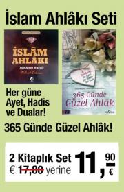 İslam Ahlakı Seti (2 Kitap Birarada) Her Güne Ayet, Hadis ve Dualar!