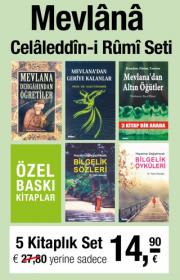 Mevlana Celaleddin-i Rumi Seti  (5 Kitap)O'nun sözleri 800 Yıldır Yaşıyor!