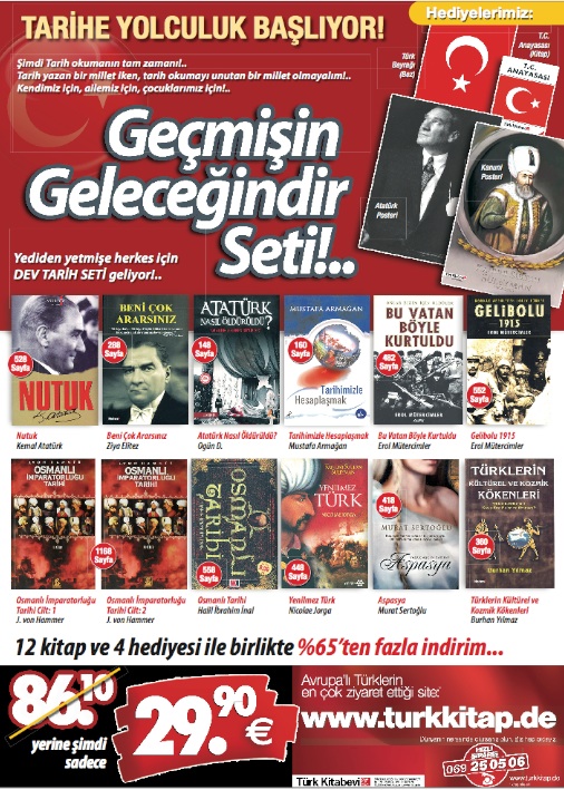 Geçmişin Geleceğindir Seti <br /> (12 Kitap + 4 Hediye) <br /> Türk Kitabevi Kampanyası