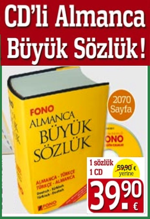 Almanca Büyük Sözlük<br />165 Bin Kelimeli<br />Almanca / Türkçe ve<br />Türkçe / Almanca