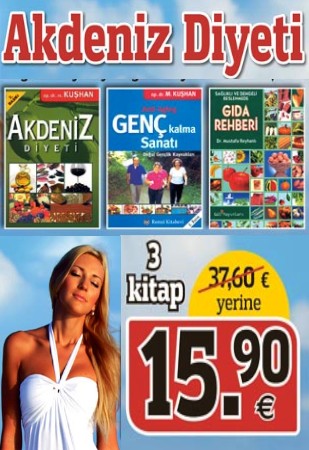 
Akdeniz Diyeti Seti<br />(3 Kitap Birarada)<br />Gıda Rehberi Kitabı bu Sette!
