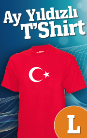 Ay Yıldız <br />Baskılı <br />T-Shirt (L)