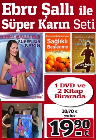 Ebru Şallı ile Süper Karın Seti <br /> (1 DVD + 2 Kitap Birarada)