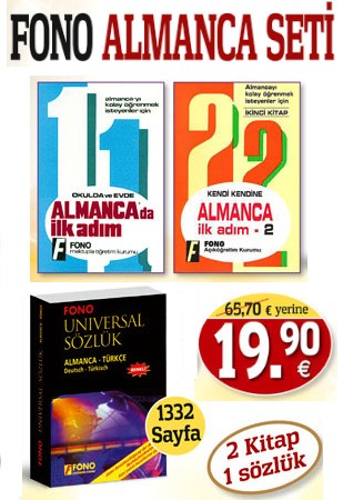 Fono Almanca Seti<br />(2 Kitap + 1 Sözlük)<br />