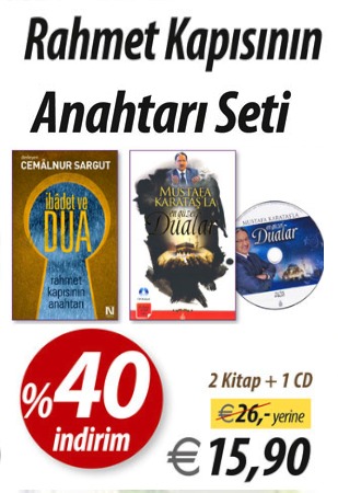 Rahmet Kapısının<br /> Anahtarı Seti<br /> (2 Kitap + 1 CD) <br />Sıkıntıya Düştüğünüzde Okunacak Dualar