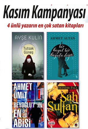 Kasım Kampanyası<br />Türk Edebiyatının<br />En Çok Okunanları <br />(4 Kitap Birarada)