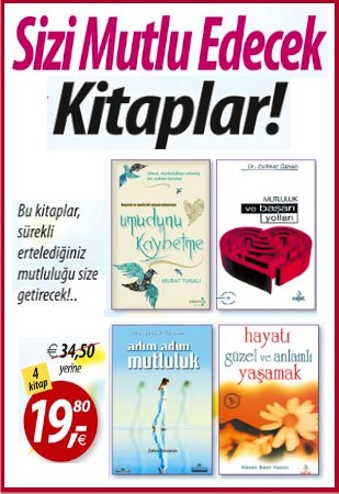 Sizi Mutlu Edecek<br />Kitaplar Seti<br />(4 Kitap Birarada)<br />Adım Adım Mutluluk