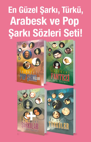 En Güzel Şarkı, <br />Türkü, Arabesk ve <br />Pop Şarkı Sözleri <br />(4 Kitap Birarada) Süper indirimli Kampanya