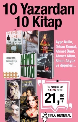 10 Yazardan 10 Kitap<br />40,- Euro Tasarruf Edin!