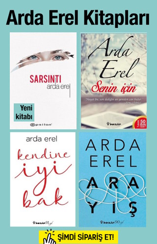 Arda Erel'in Bütün Kitapları Seti - Yeni Kitap Sarsıntı bu sette!