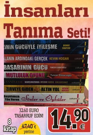 Insanları Tanıma Seti<br /> (8 Kitap Birarada) <br />Etkili İletişimin 6 Temel Yolu