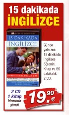 15 Dakikada Ingilizce<br />Kitap ve 2 CD Birarada