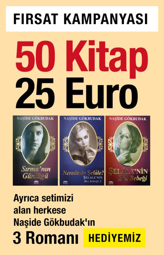 50 Kitap 25 Euro - Çok Satan 3 Roman HEDİYE