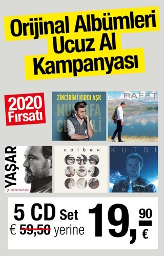 5 CD 19,90 Euro - Orijinal Albümleri Ucuz Al Kampanyasi 