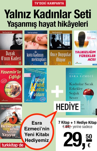 Yalnız Kadınlar Seti <br />Esra Ezmeci'nin Kitabı Hediye (8 Kitap) 