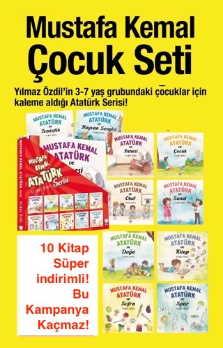 Mustafa Kemal Atatürk Çocuk Seti (10 Kitap Birarada)