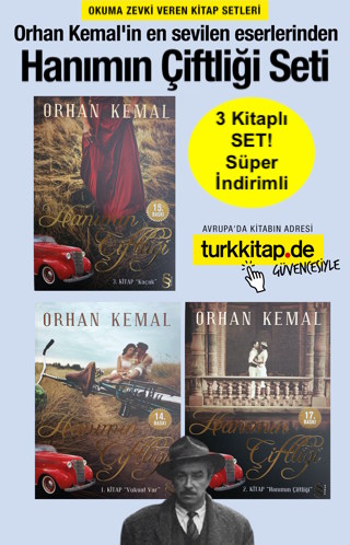 Hanımın Çiftliği Seti<br />(3 Kitap Birarada)<br /> Şimdi Orhan Kemal Romanları Okunuyor