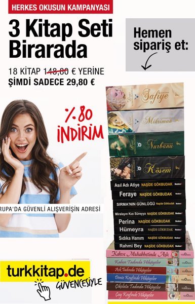 3 Kitap Seti Tek fiyat (18 Kitap) % 80 İndirimli