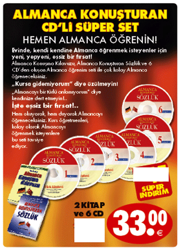 Almanca Konusturan CD'li Set<br />2 Kitap + 6 CD