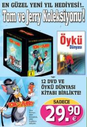Tom Ve Jerry Koleksiyon Seti (Box-Set) 12 DVD + 1 Kitap Birarada