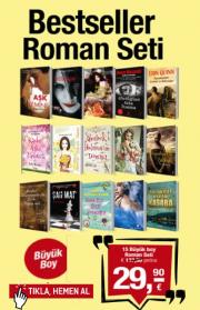 Bestseller Roman Seti15 Kitap BiraradaTV'deki Yeni Kampanyamız