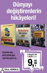 Meşhurların Dünyayı Değiştiren Hikayeleri 3 Kitap 9,90 Euro