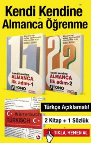 Kendi Kendine Almanca Öğrenme (2 Kitap + 1 Sözlük) 30 Euro Tasarruf Edin!