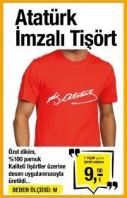 Mustafa Kemal Atatürkİmzası Tişört (Beden Ölçüsü: S)