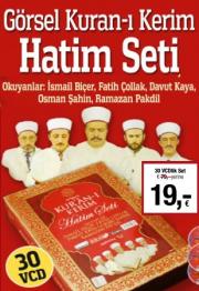 Görsel Kuran-ı Kerim Hatim Seti Türkçe Mealli (30 VCD Birarada) Her Gün 1 Cüz Okuyarak Kuran-i Kerim'i Hatim Et!