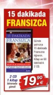 15 Dakikada FransizcaKitap ve 2 CD Birarada