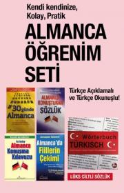 Almanca Öğrenim Seti (4 Kitap + 1 Sözlük) Türkçe Açıklamalı